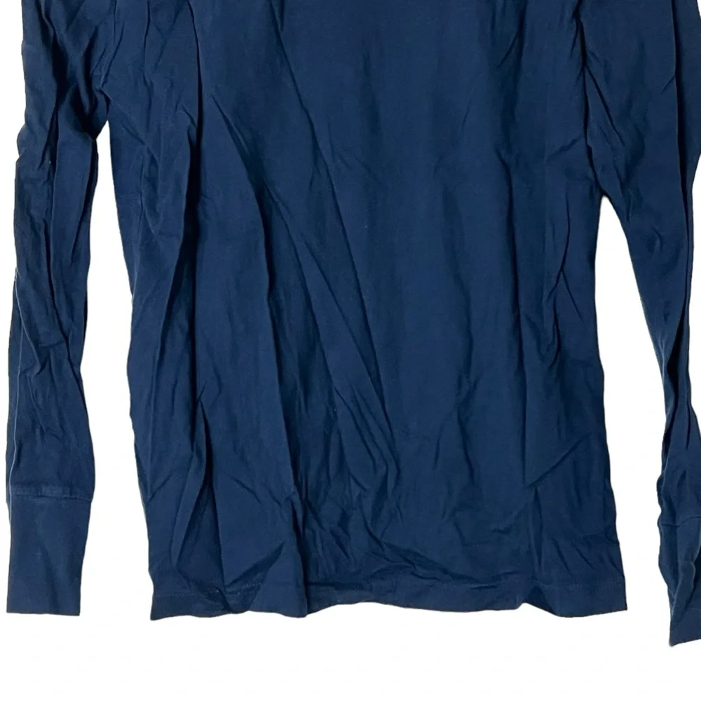Hollister | Blue graphic logo long sleeve tee shirt Men’s size small